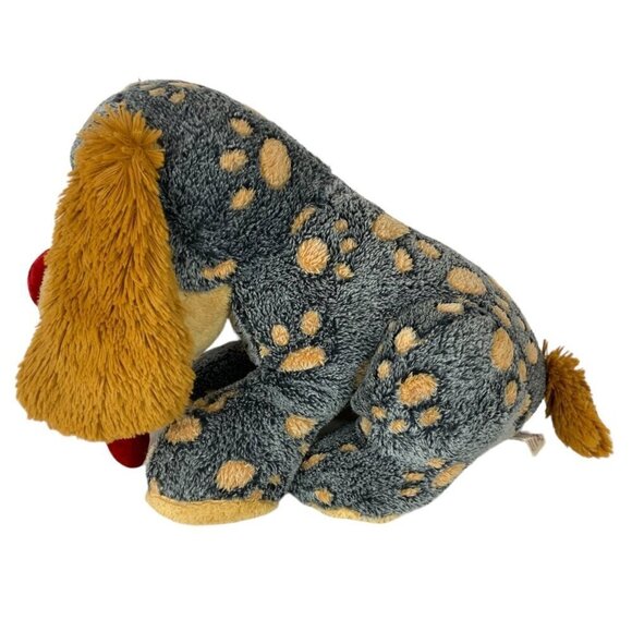 Dan Dee Collectors Choice Spotted Puppy Dog Plush 16 inch Sitting Heart Nose - Picture 2 of 6